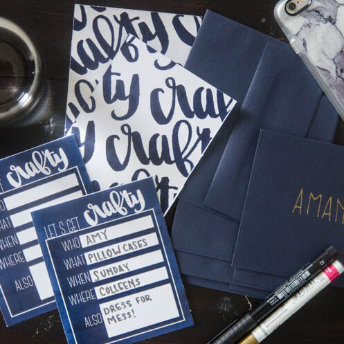 Crafty afternoon invitation free printable
