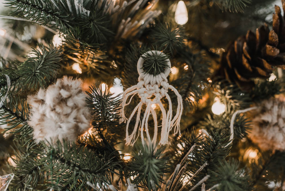 Dollar store diy macrame ornament