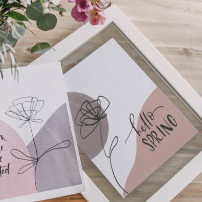 2 Free Printables for Modern Spring Home Decor